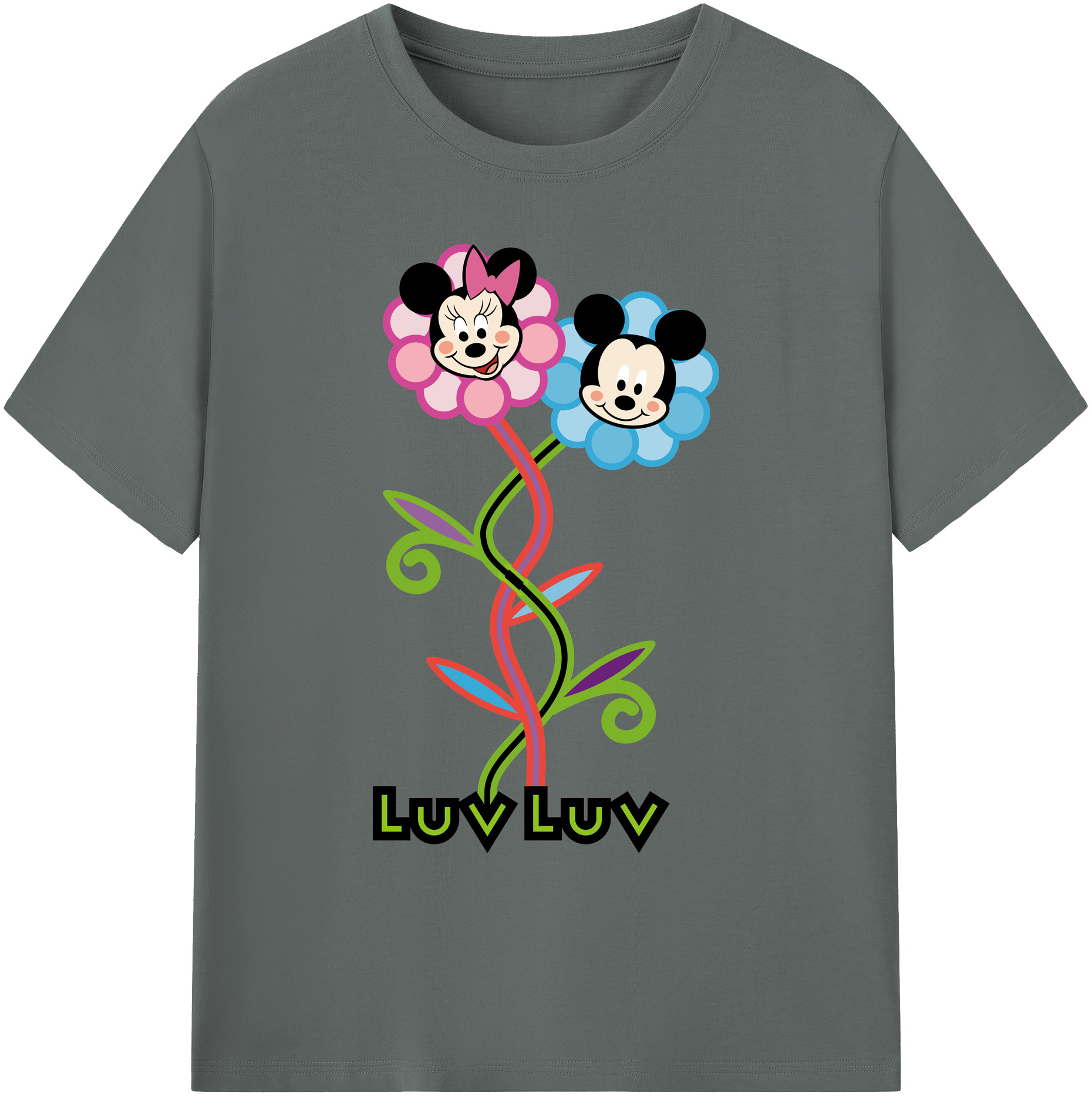 （画像用） ミッキーマウス Mickey Mouse 綿100％ メンズ半袖Tシャツ｜肌触りやわらか＆通気性